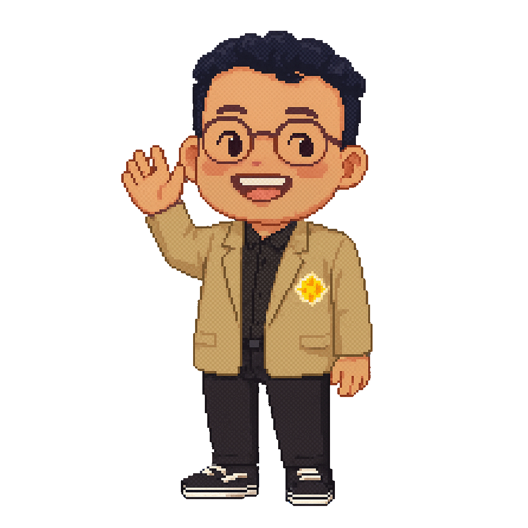 Pixel character representing Faiz